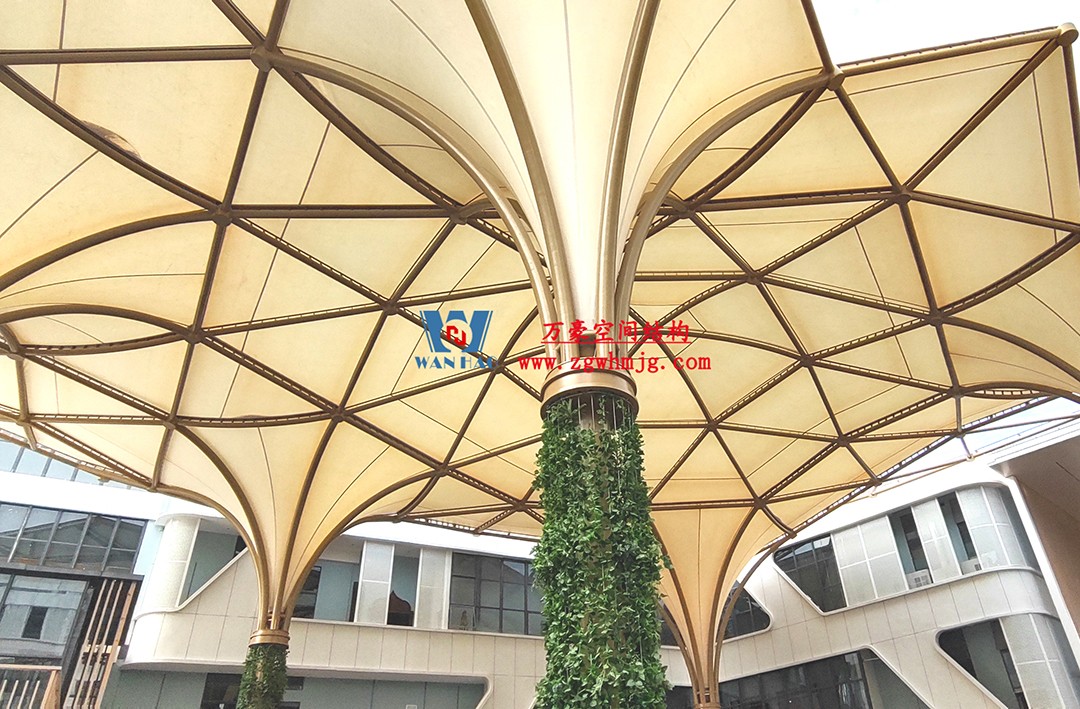 有骨骼、有皮膚的PTFE膜結(jié)構(gòu)建筑