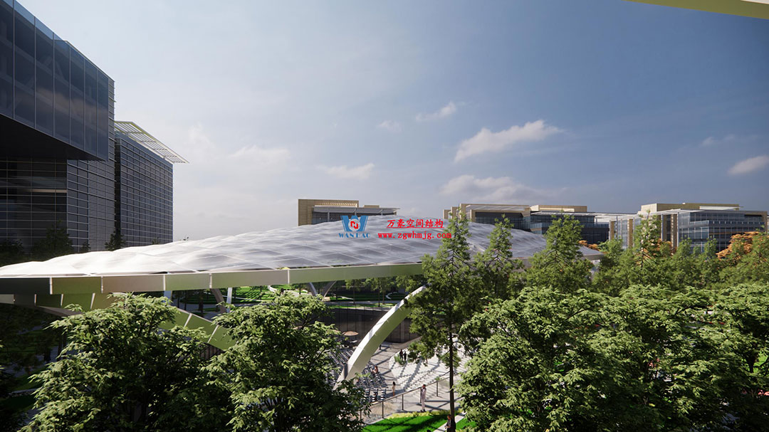 ETFE氣枕膜與雙曲面空間網(wǎng)殼結(jié)構(gòu)結(jié)合是什么樣？一起來(lái)一睹真容