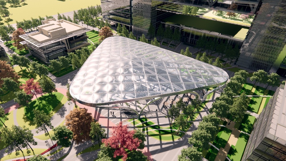 山東高端化工研究院項(xiàng)目ETFE膜結(jié)構(gòu)工程