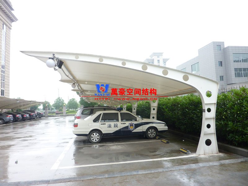 陜西膜結(jié)構7字型車棚設計安裝