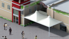 安裝膜結(jié)構(gòu)雨棚的好處有哪些你知道嗎？